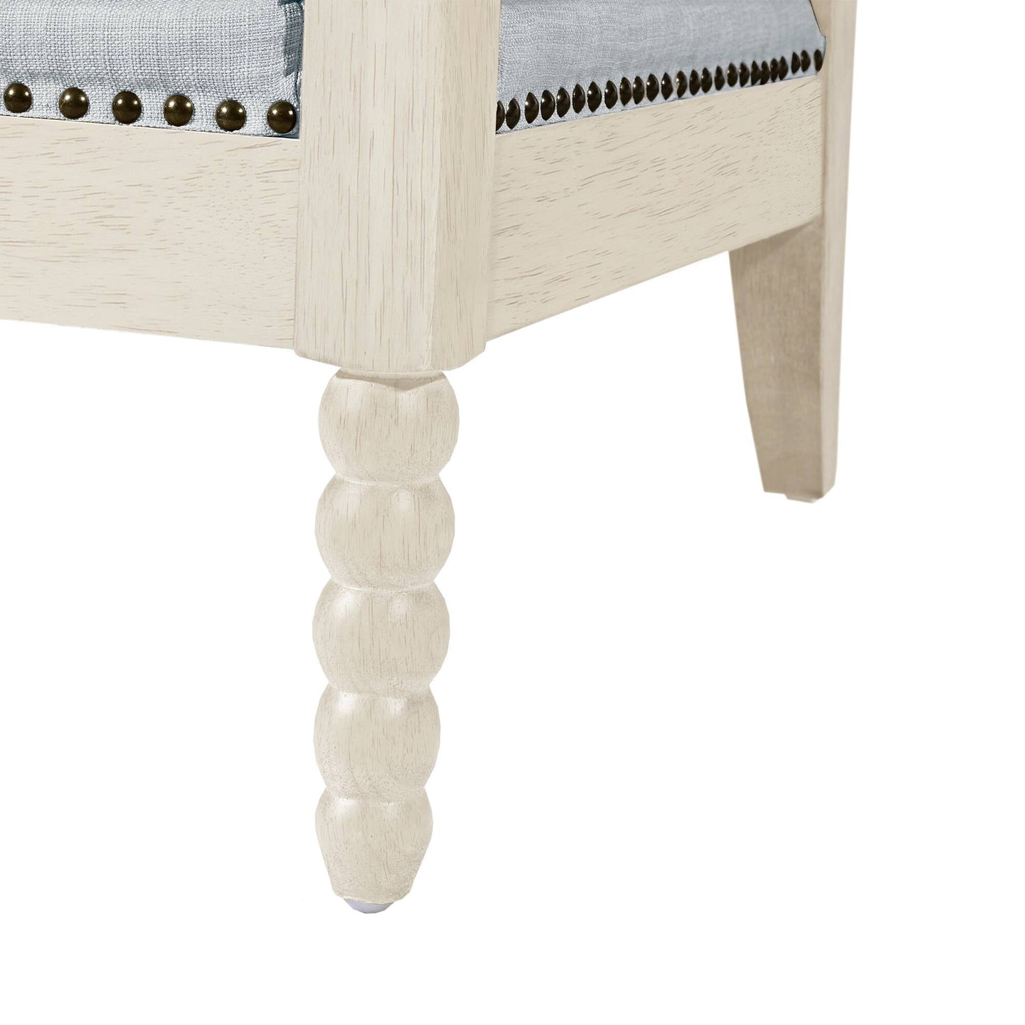 Fauteuil Madison Park Donohue à cadre en bois tourné