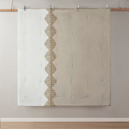 Ensemble de couette en microfibre brodée 8 pièces Madison Park Vera