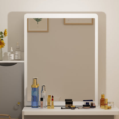 Ensemble coiffeuse avec miroir et tabouret