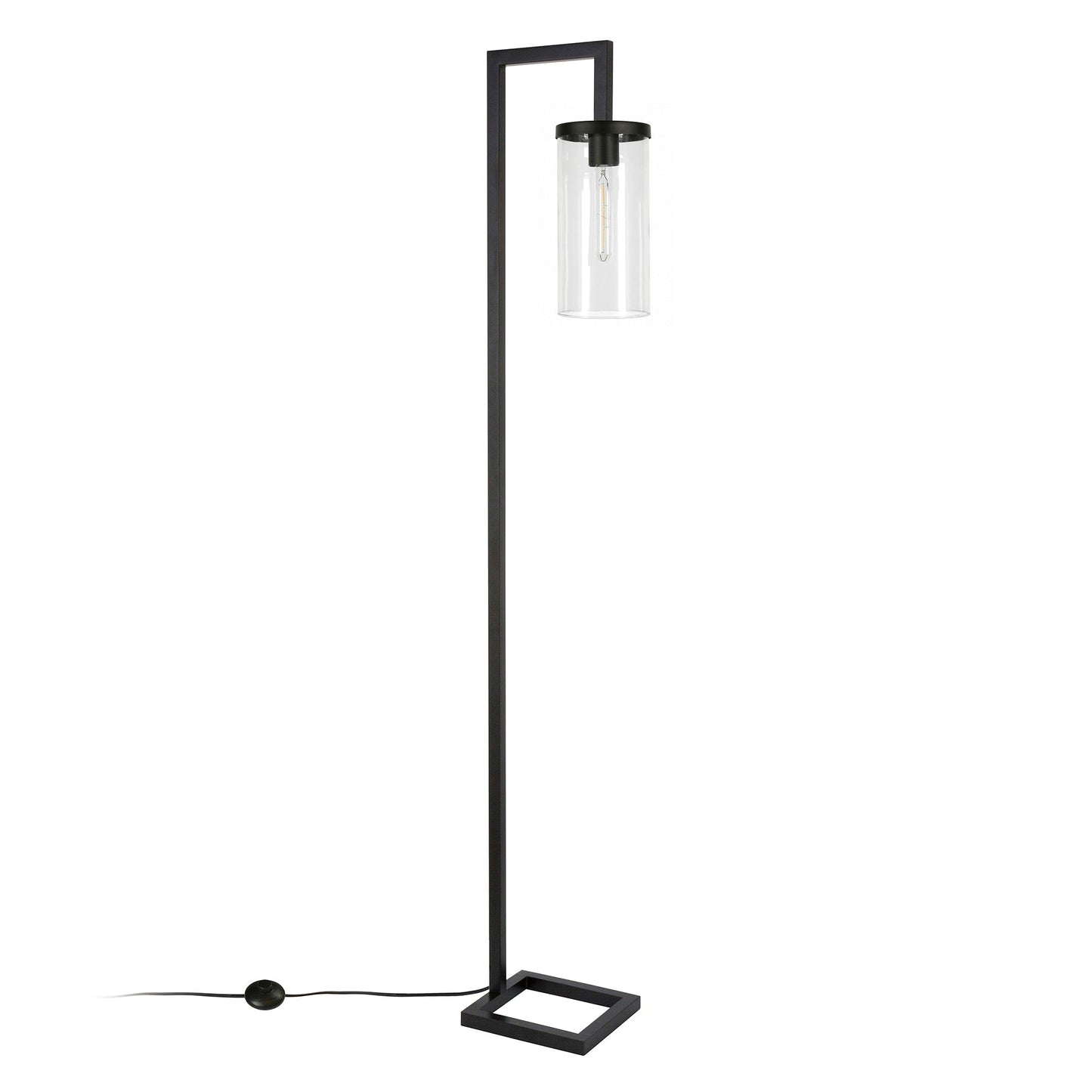 Lampadaire Malva de 67,75 cm de haut avec abat-jour en verre - 11 cm de large