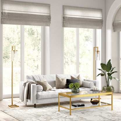 Lampadaire Malva de 67,75 cm de haut avec abat-jour en verre - 11 cm de large