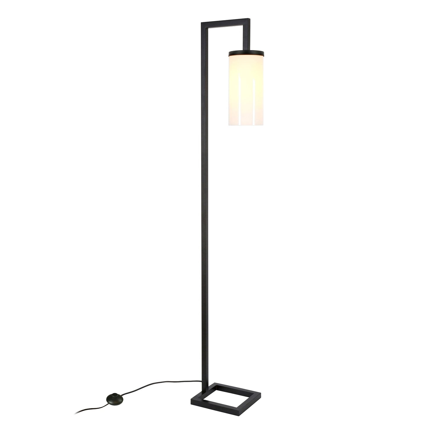 Lampadaire Malva de 67,75 cm de haut avec abat-jour en verre - 11 cm de large