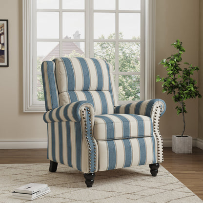 Fauteuils inclinables à dossier manuel avec garniture cloutée