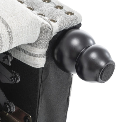 Fauteuils inclinables à dossier manuel avec garniture cloutée