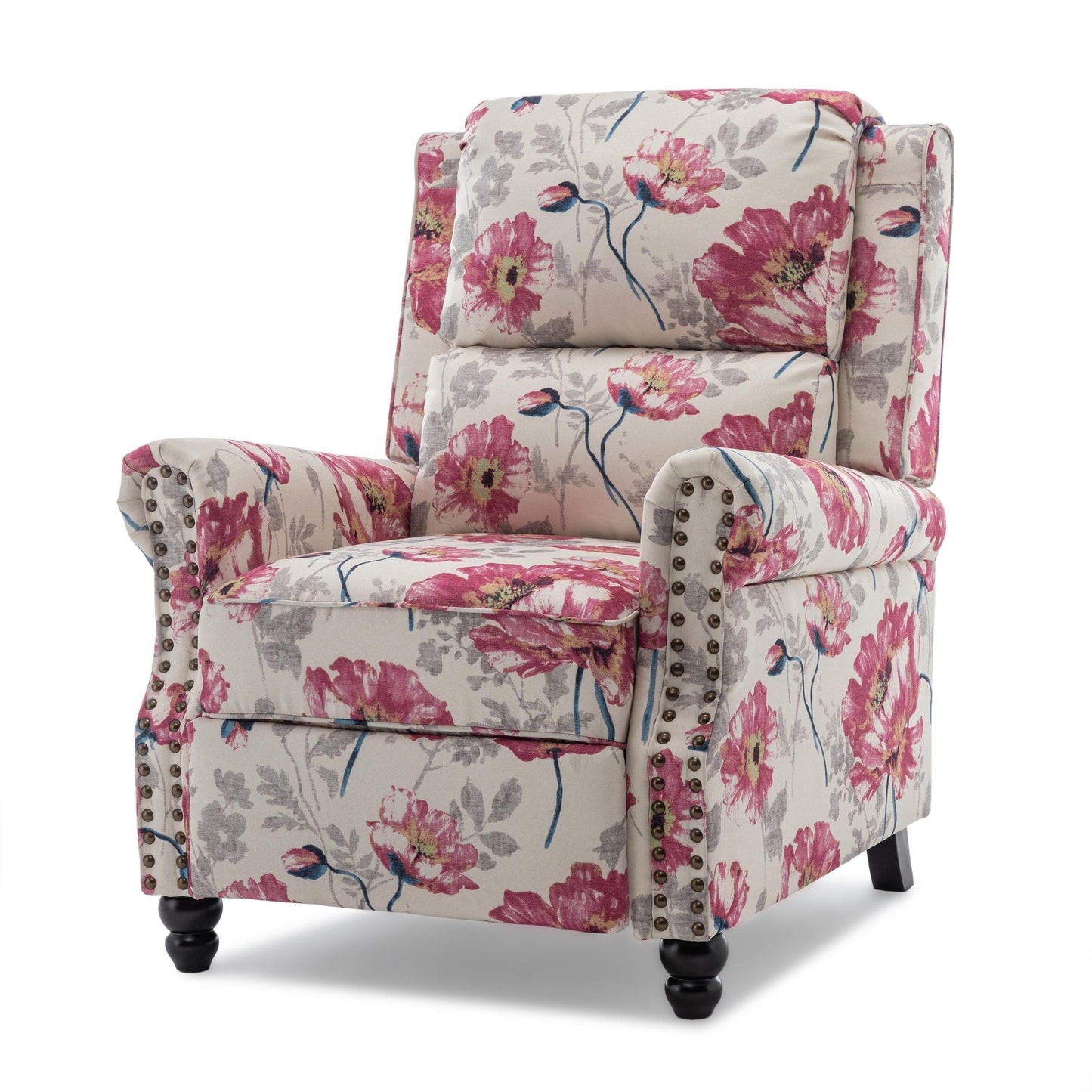 Fauteuils inclinables à dossier manuel avec garniture cloutée