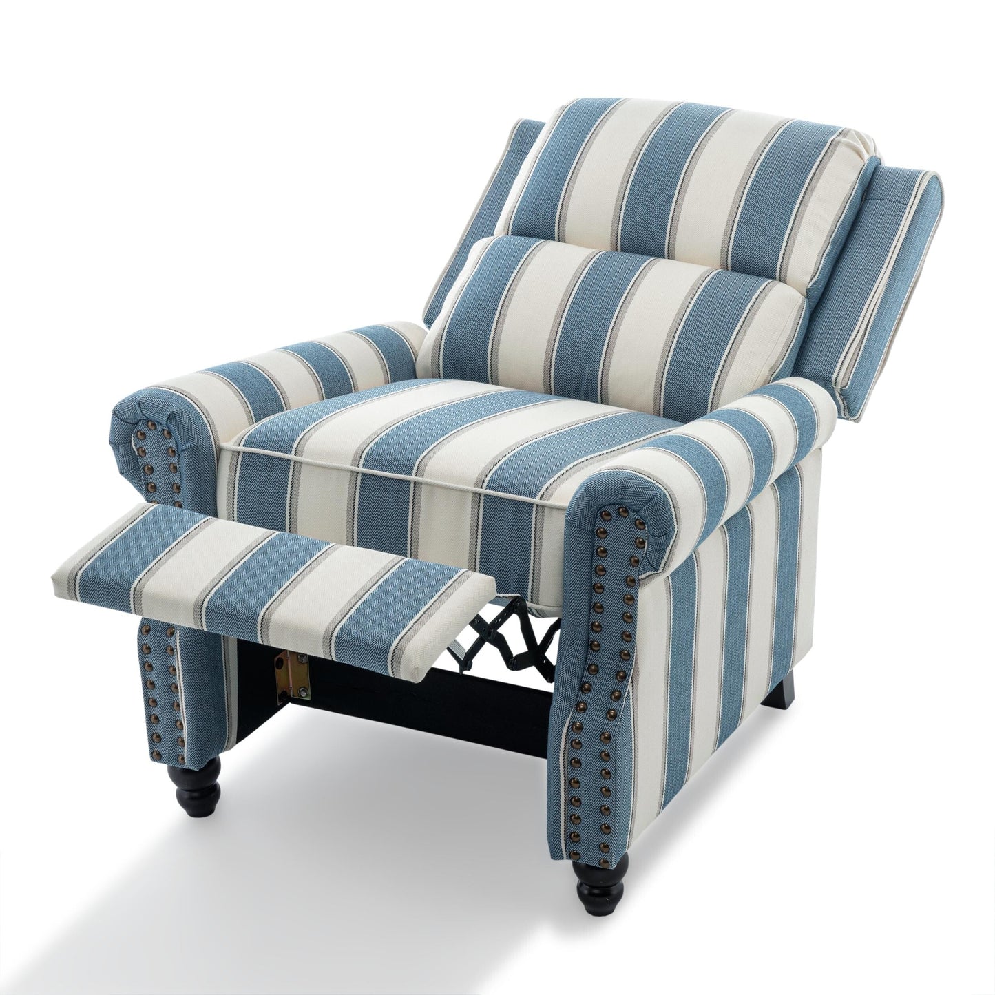 Fauteuils inclinables à dossier manuel avec garniture cloutée