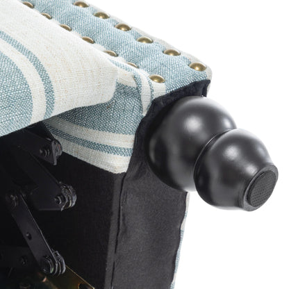 Fauteuils inclinables à dossier manuel avec garniture cloutée