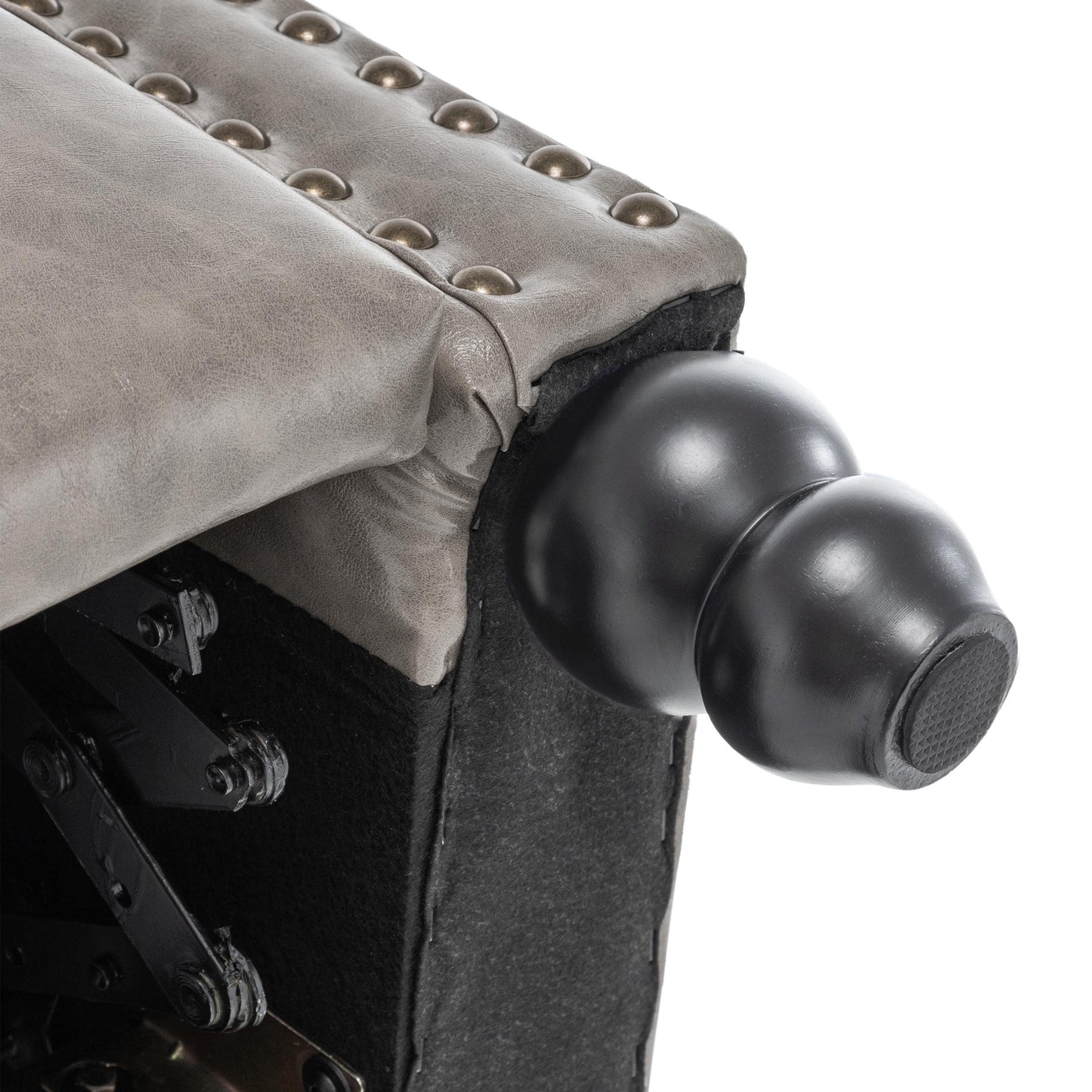 Fauteuils inclinables à dossier manuel avec garniture cloutée