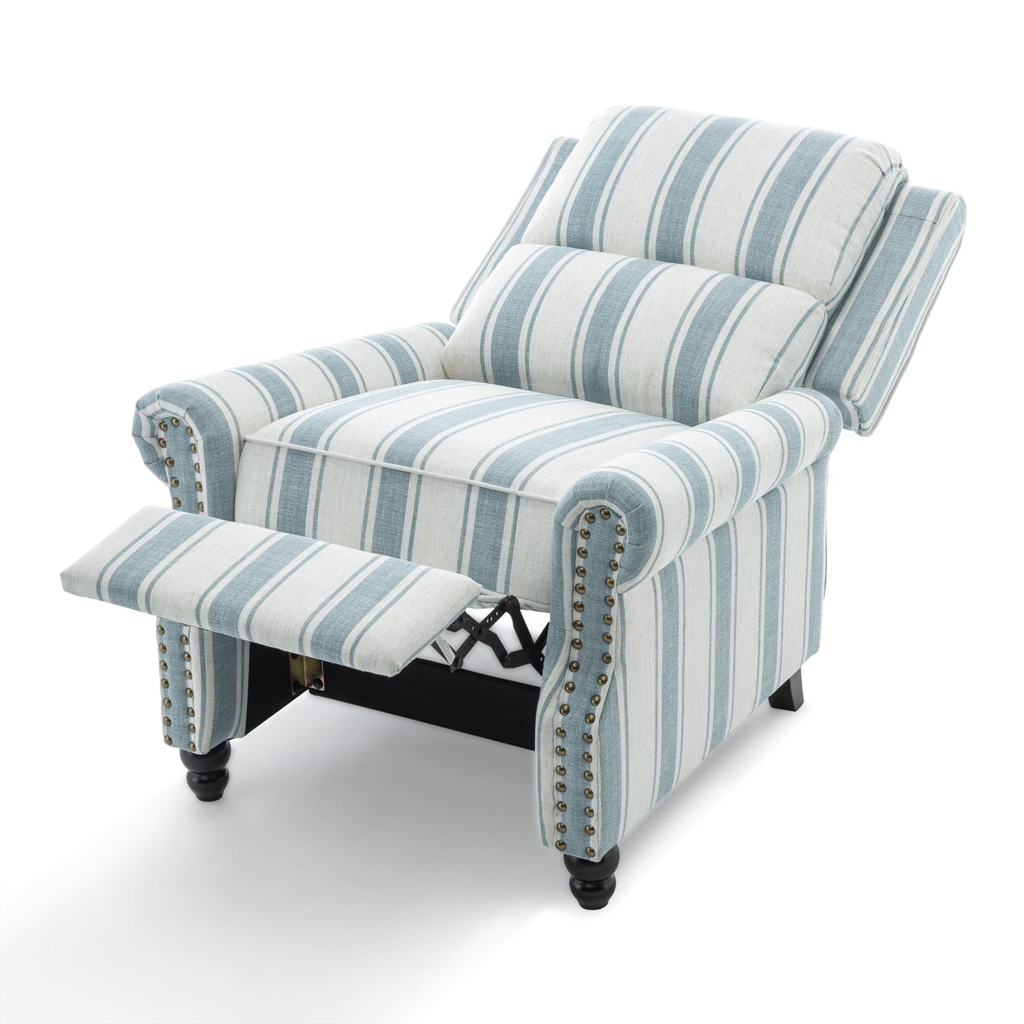 Fauteuils inclinables à dossier manuel avec garniture cloutée