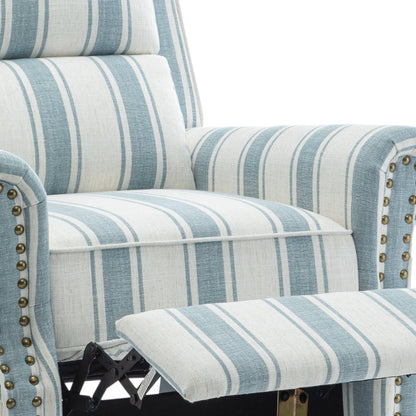 Fauteuils inclinables à dossier manuel avec garniture cloutée