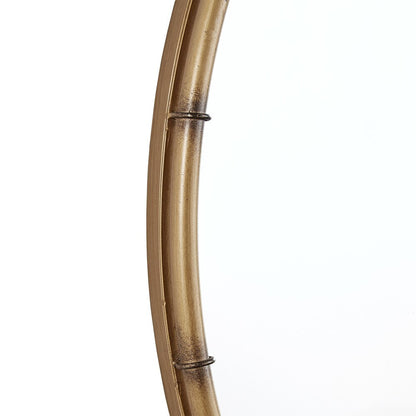 Miroir mural rond Marza finition laiton antique par iNSPIRE Q Modern