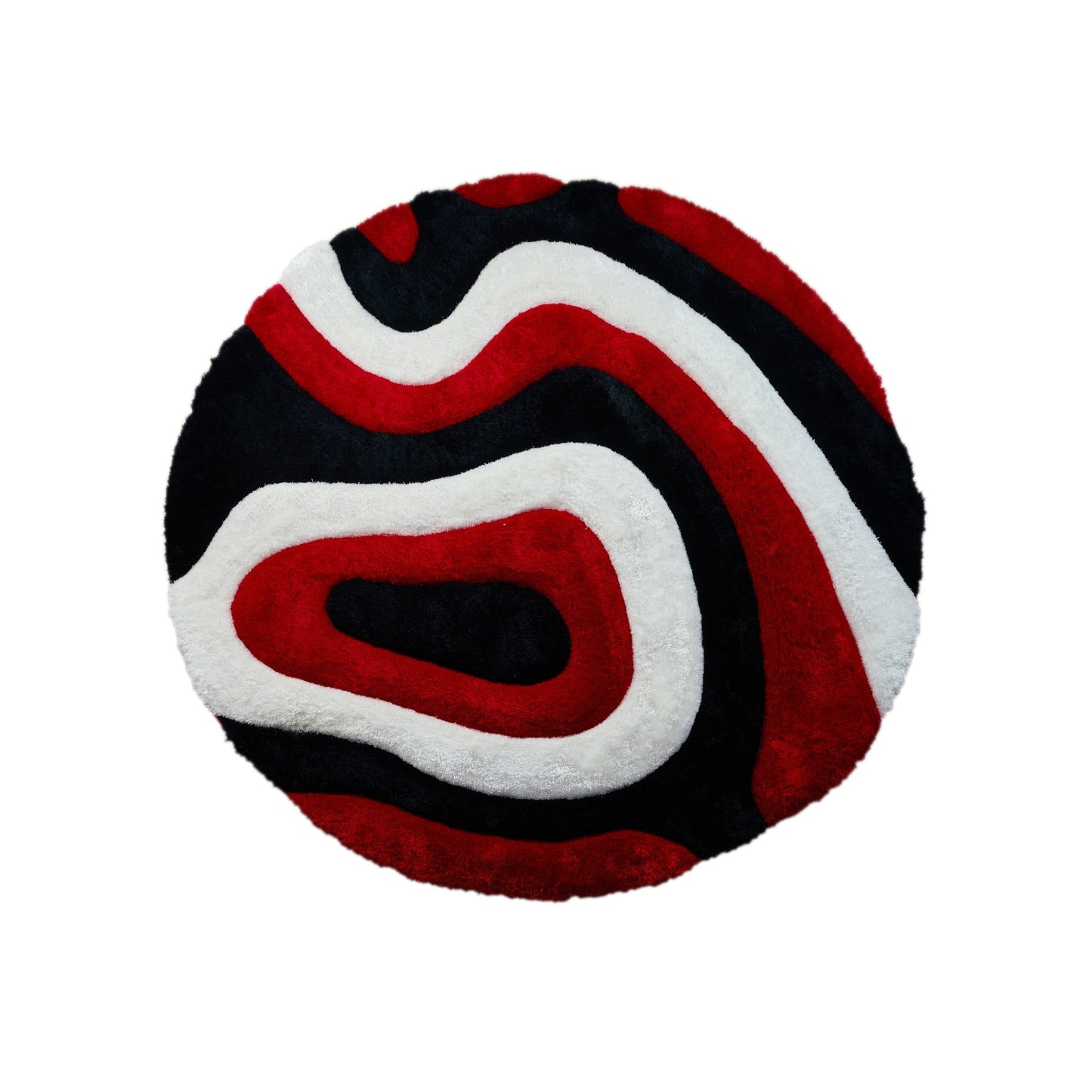 Tapis Mateos Shag à motif abstrait