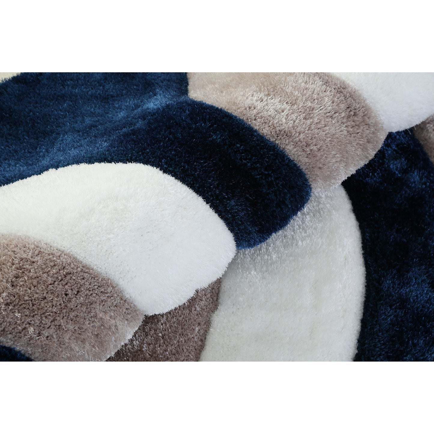 Tapis Mateos Shag à motif abstrait