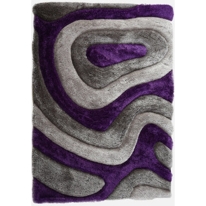Tapis Mateos Shag à motif abstrait