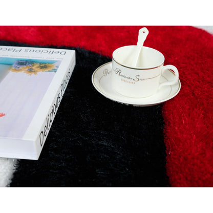 Tapis Mateos Shag à motif abstrait