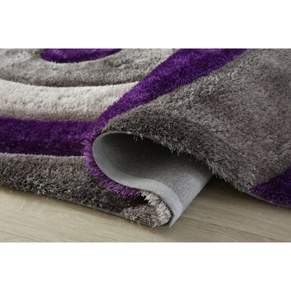 Tapis Mateos Shag à motif abstrait