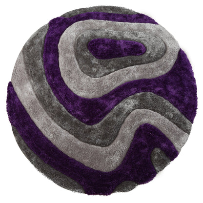 Tapis Mateos Shag à motif abstrait