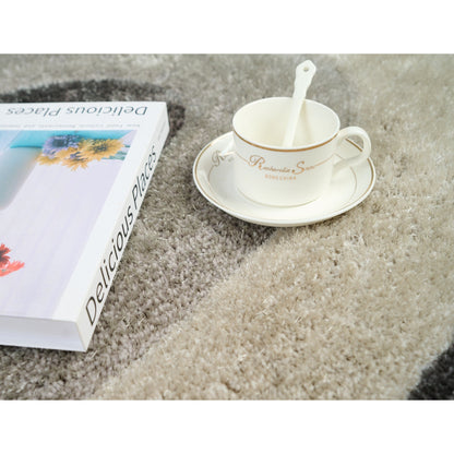 Tapis Mateos Shag à motif abstrait