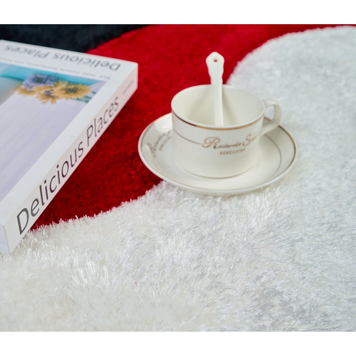 Tapis Mateos Shag à motif abstrait