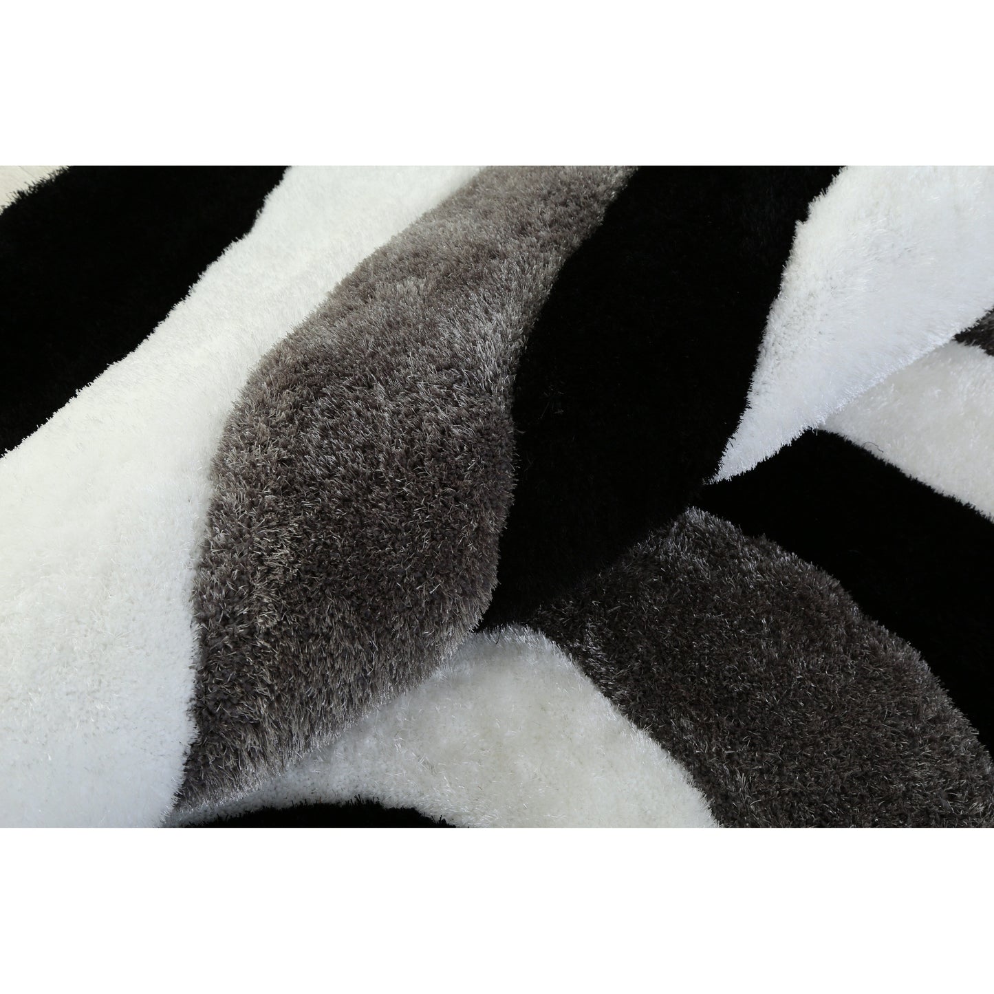 Tapis Mateos Shag à motif abstrait