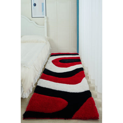 Tapis Mateos Shag à motif abstrait