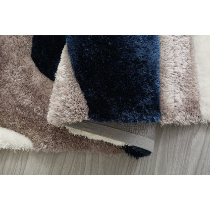 Tapis Mateos Shag à motif abstrait