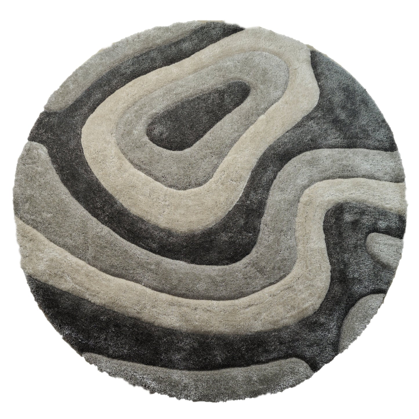 Tapis Mateos Shag à motif abstrait