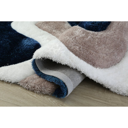 Tapis Mateos Shag à motif abstrait