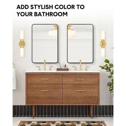 Miroir rond noir mat