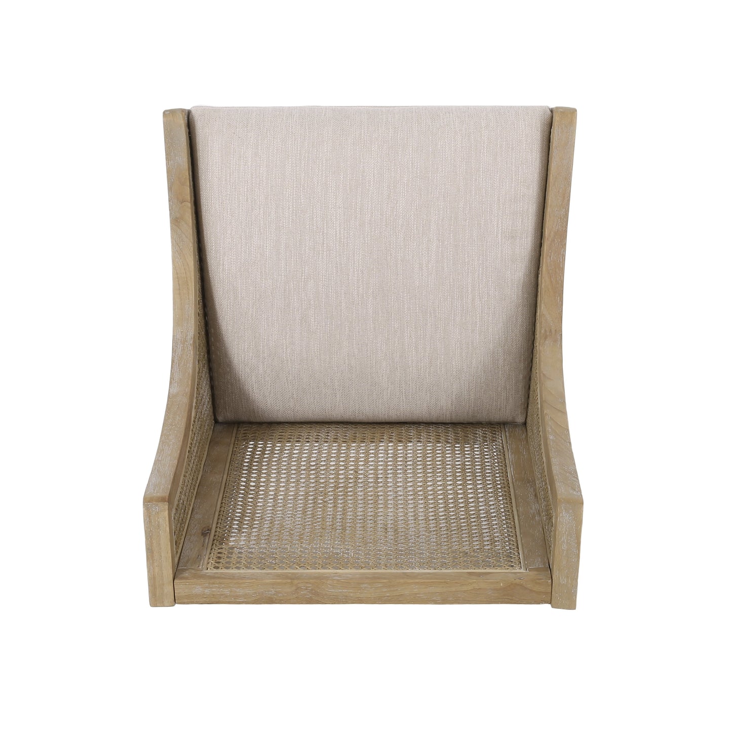 Chaises de salle à manger rembourrées en rotin et bois Maurers (lot de 2) par Christopher Knight Home