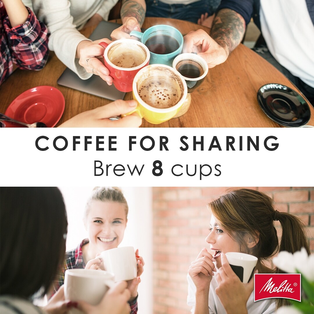 Cafetière à filtre Melitta Aroma Tocco 8 tasses avec carafe isotherme et écran tactile