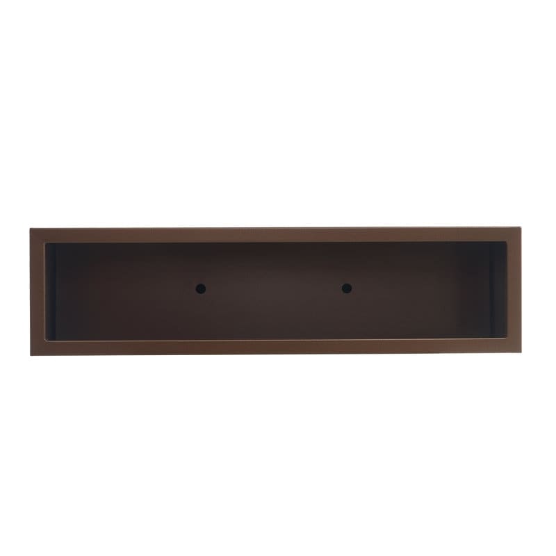 Jardinière métallique robuste pour plantes d'extérieur, 38 x 10 x 30 pouces (96,5 x 25,5 x 76 cm) avec séparateur en métal - 38 x 30 x 10