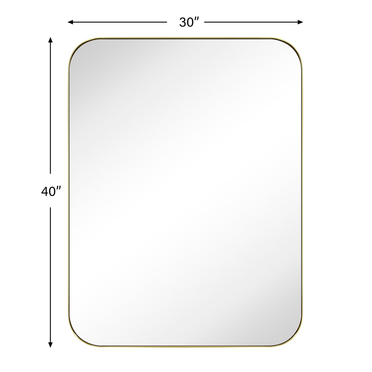 Miroirs muraux arrondis en métal style moderne chic du milieu du siècle TEHOME