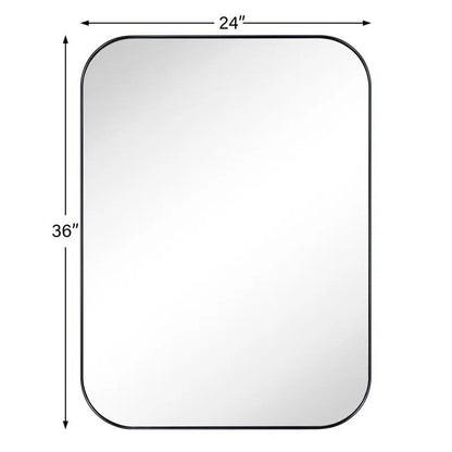 Miroirs muraux arrondis en métal style moderne chic du milieu du siècle TEHOME