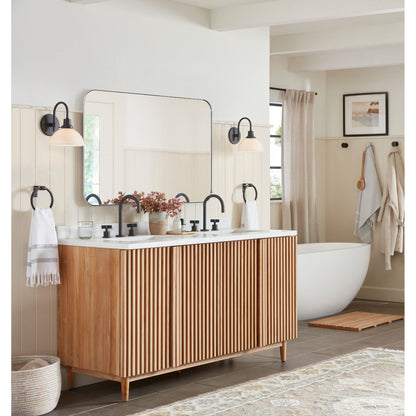 Miroirs muraux arrondis en métal style moderne chic du milieu du siècle TEHOME