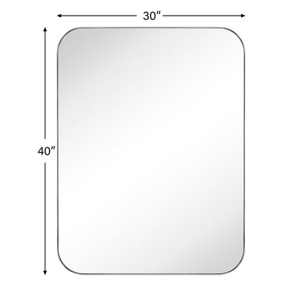 Miroirs muraux arrondis en métal style moderne chic du milieu du siècle TEHOME