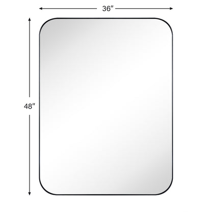 Miroirs muraux arrondis en métal style moderne chic du milieu du siècle TEHOME