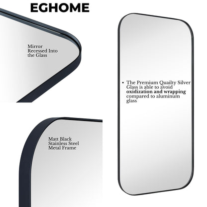 Miroirs muraux arrondis en métal style moderne chic du milieu du siècle TEHOME