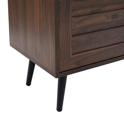 Meuble TV style Mid-Century Modern pour téléviseurs jusqu'à 70 pouces - Console multimédia - 52 cm (H) x 150 cm (L) x 39 cm (P)