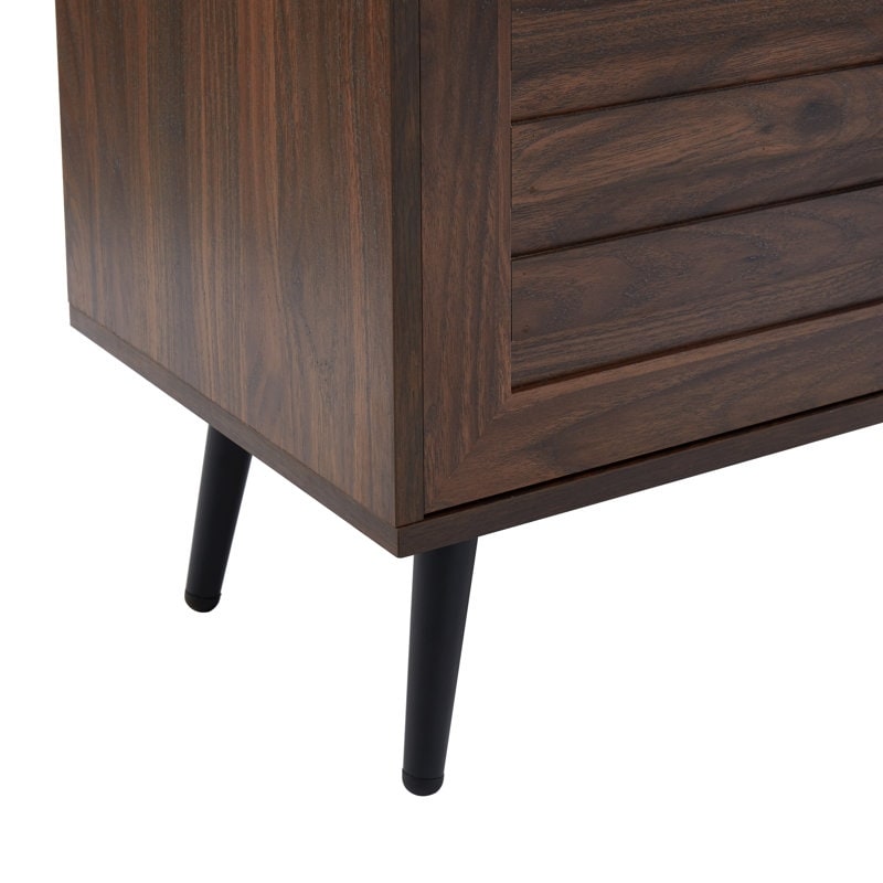 Meuble TV style Mid-Century Modern pour téléviseurs jusqu'à 70 pouces - Console multimédia - 52 cm (H) x 150 cm (L) x 39 cm (P)