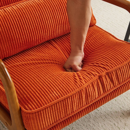 Fauteuil d'appoint rembourré de style moderne du milieu du siècle