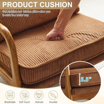 Fauteuil d'appoint rembourré de style moderne du milieu du siècle