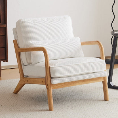 Fauteuil d'appoint rembourré de style moderne du milieu du siècle