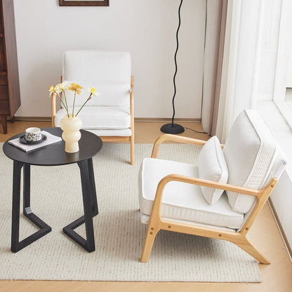 Fauteuil d'appoint rembourré de style moderne du milieu du siècle