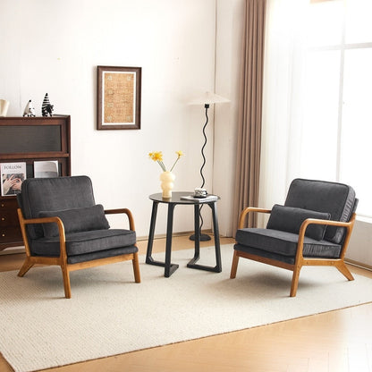 Fauteuil d'appoint rembourré de style moderne du milieu du siècle