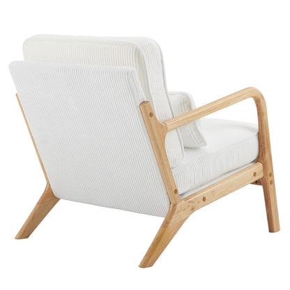 Fauteuil d'appoint rembourré de style moderne du milieu du siècle