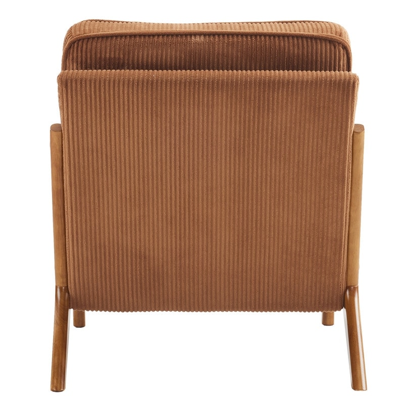 Fauteuil d'appoint rembourré de style moderne du milieu du siècle