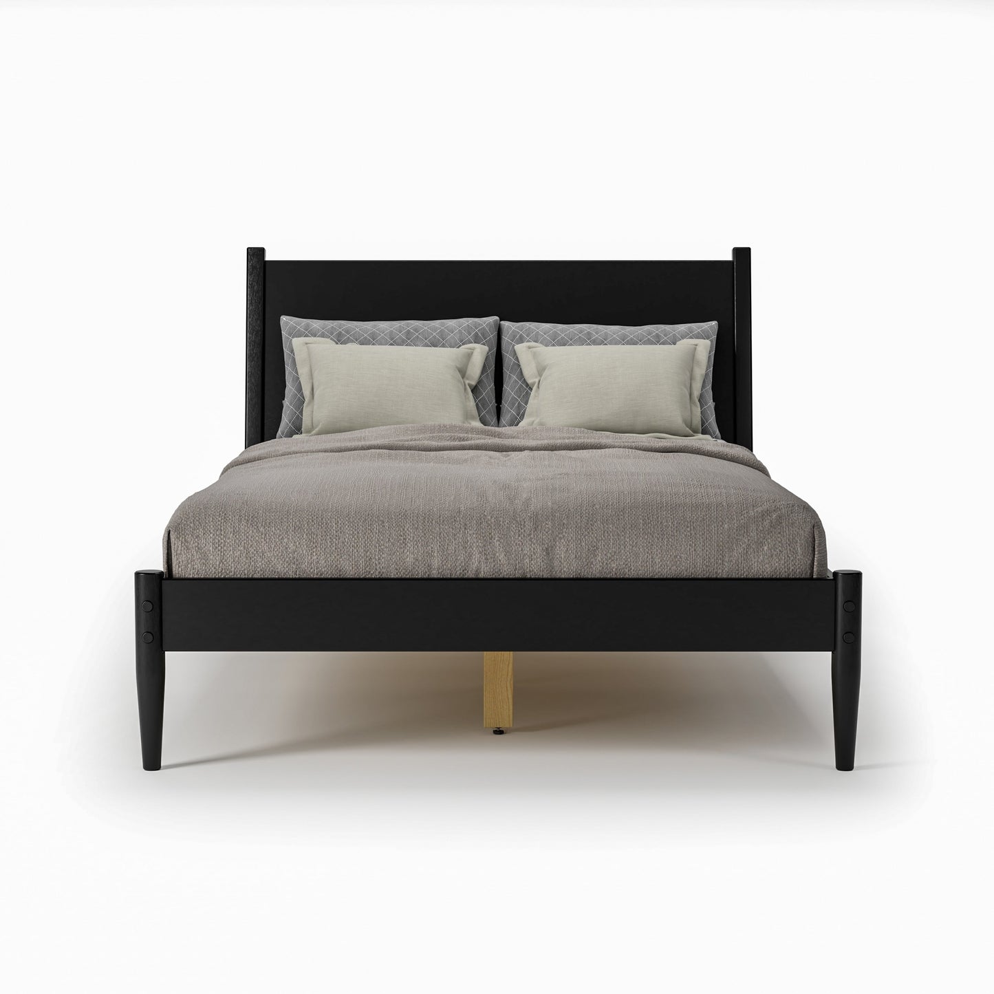 Lit à panneaux de style Mid-Century