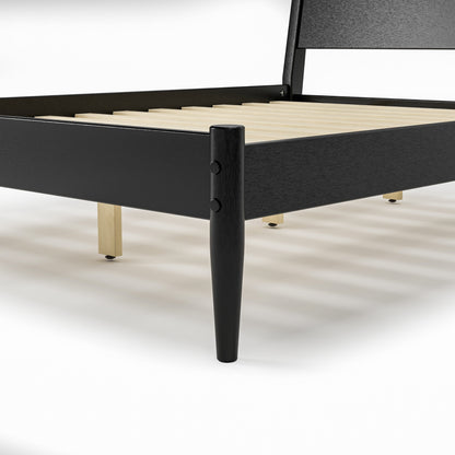 Lit à panneaux de style Mid-Century