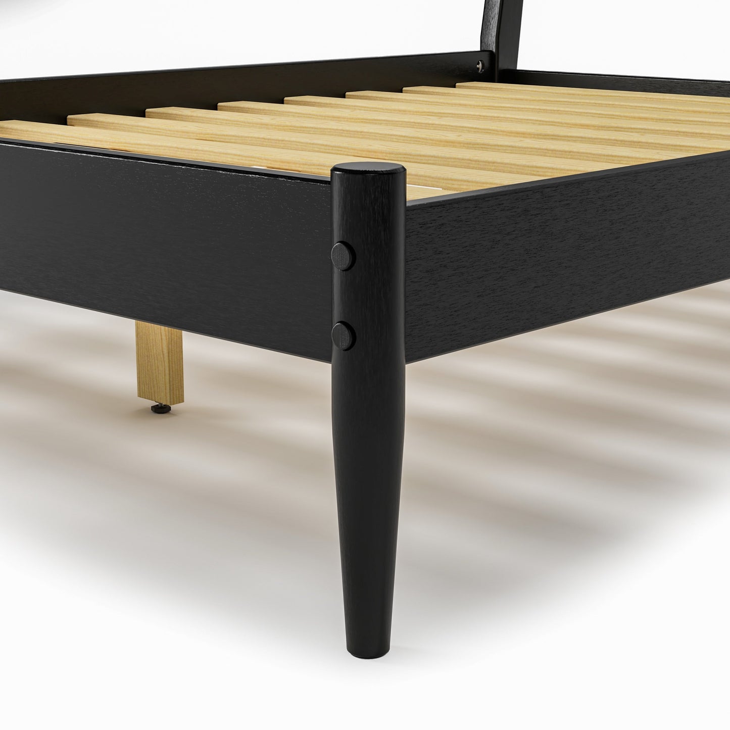 Lit à panneaux de style Mid-Century